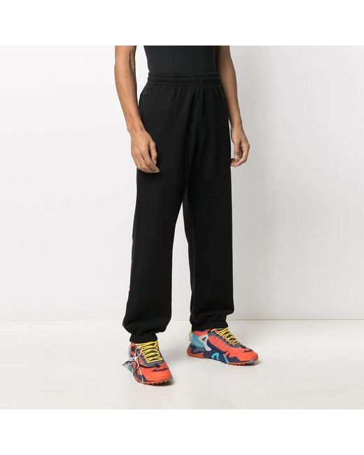 Off-White c/o Virgil Abloh Black Fw21 Adornment Sports Pants/Trousers/Joggers for men