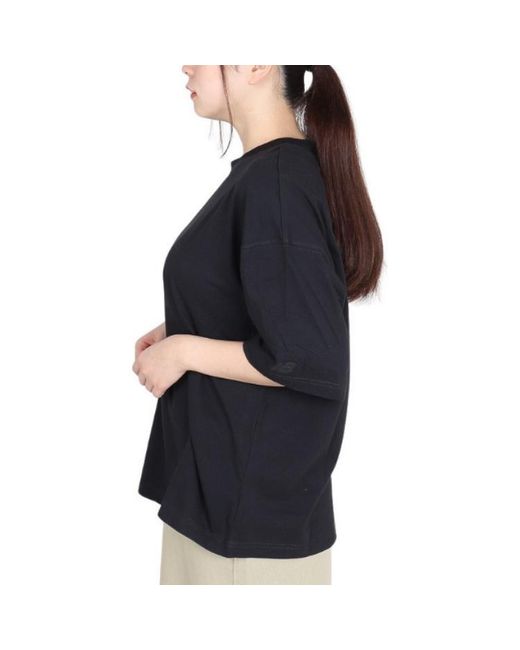 New Balance Black (Wmns) Hyper Density Jersey Oversized T-Shirt
