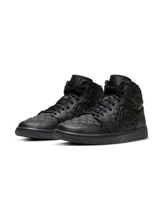 Nike Black (Wmns) 1 Mid Se Quilted'