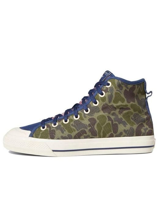 Adidas Blue Nizza Hi Rf 'Camo' for men