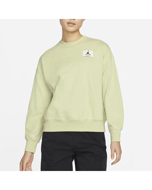 Nike White (Wmns) Logoo Loose Knit Round Neck Hoodie