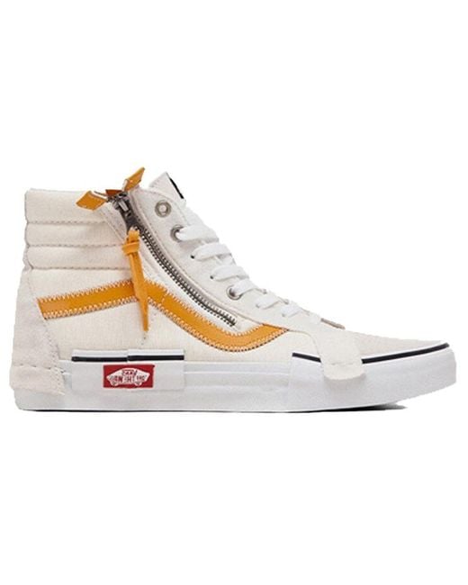 Vans White Sk8-Hi Shoes for men