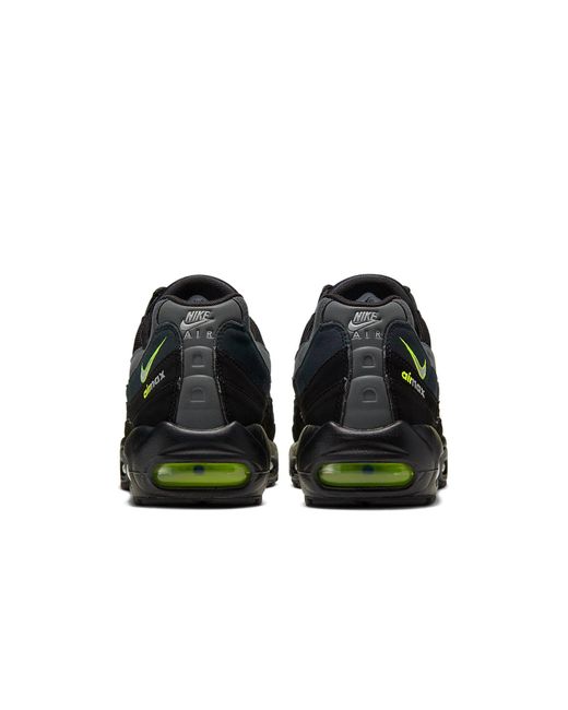 Nike Black Air Max 95 'Retro Logo Volt' for men