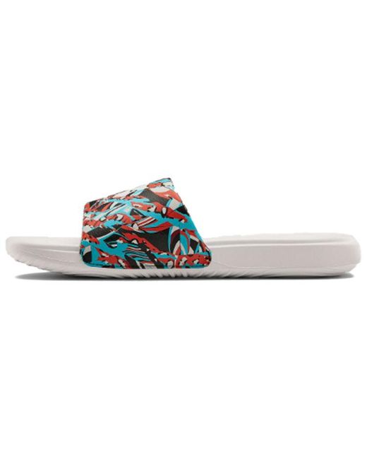Under Armour Blue Ansa Getaway Slippers for men