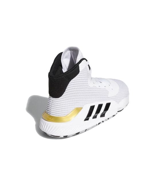 Adidas White Pro Bounce 2019 Metallic' for men