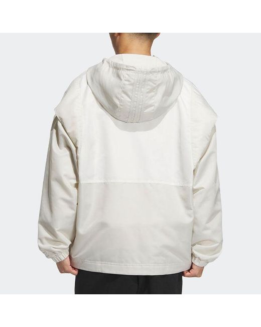 Adidas White Neo Vd Windbreaker Jackets for men