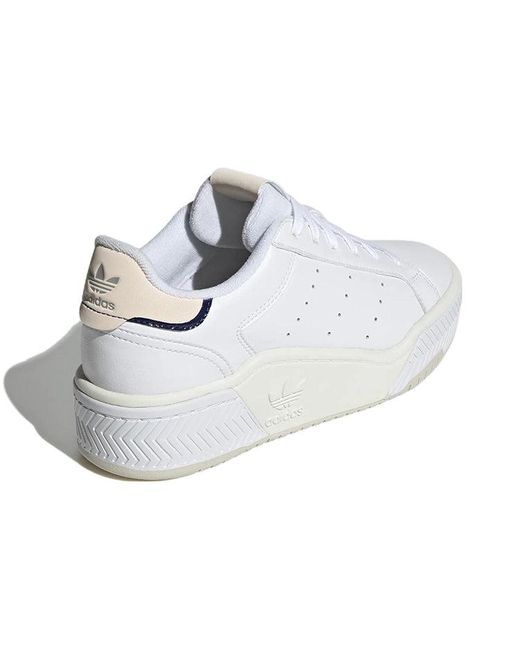 Adidas White (Wmns) Originals Court Tourino Bold