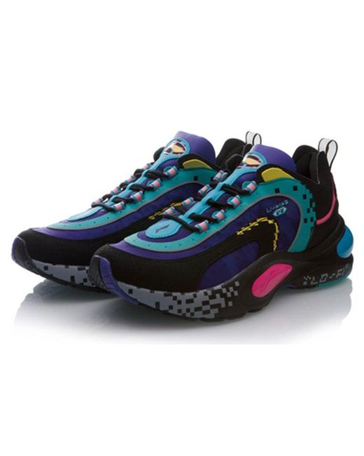 Li-ning Blue Li-Ning V8 'Black Teal Green' for men