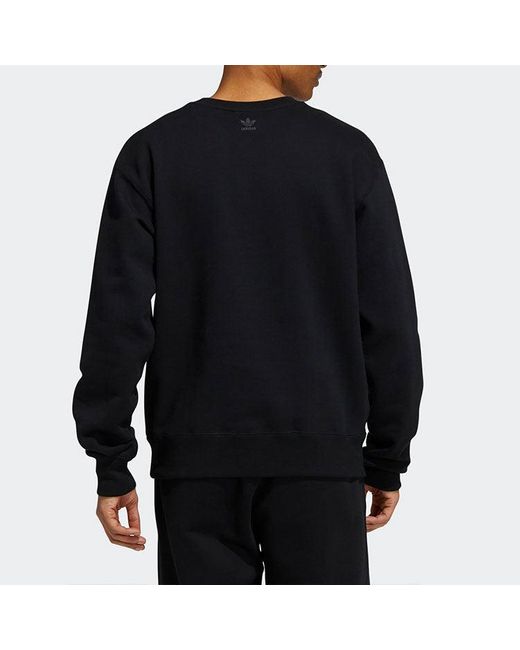 Adidas Black Originals X Fei Dong Pw Bas Crew Sports Ribbed Round Neck Pullover