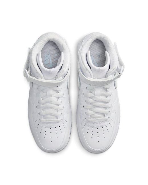Nike Blue (Wmns) Air Force 1 Mid Ice Reptile'