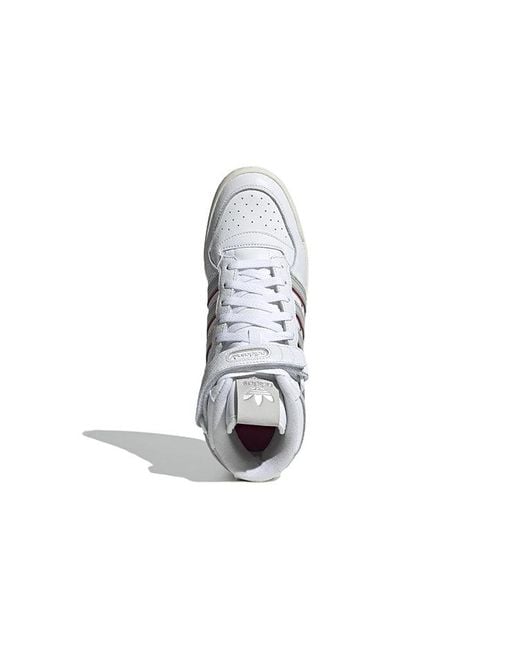 Adidas White Originals Forum Mid Shoes 'Cloud One' for men