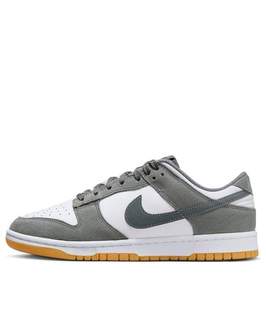 Nike Gray Dunk Low Shoes for men