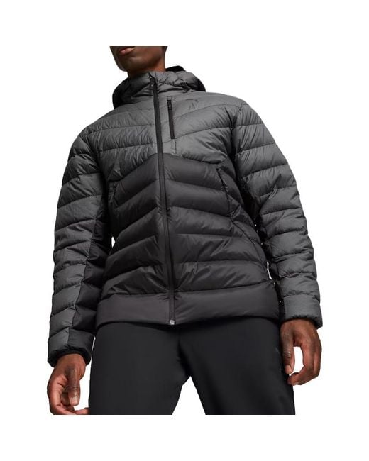 PUMA Gray Seasons Down Jacket for men