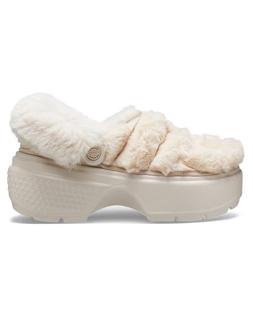 CROCSTM Natural (Wmns) Stomp Quilted Clogs 'Stucco'