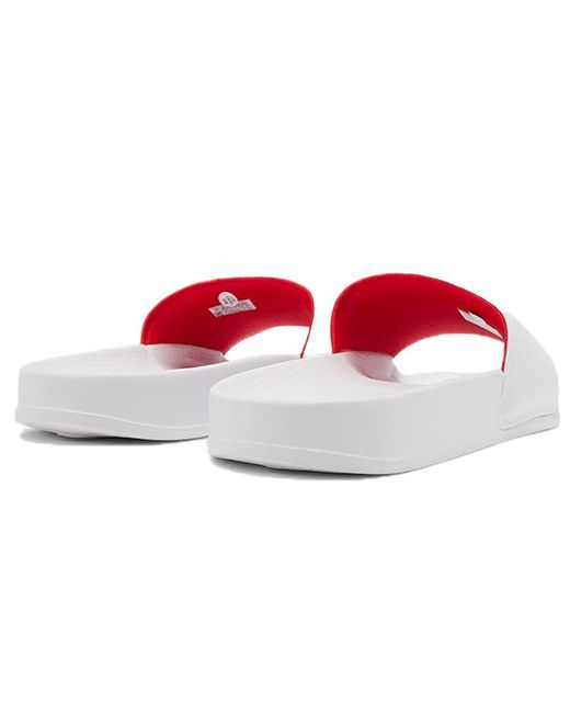 Reebok White Lm Classic Slide Slippers