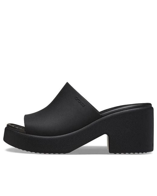 CROCSTM Black (Wmns) Brooklyn Slide Heels ''