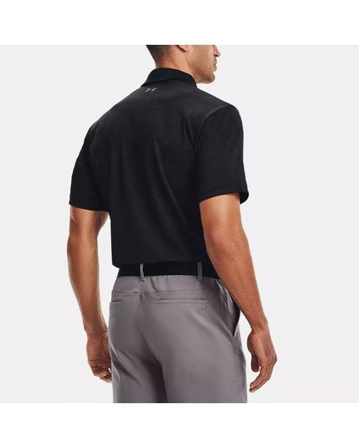 Under Armour Blue Playoff Golf Sports Thin And Light Breathable Loose Short Sleeve Polo Shirt for men