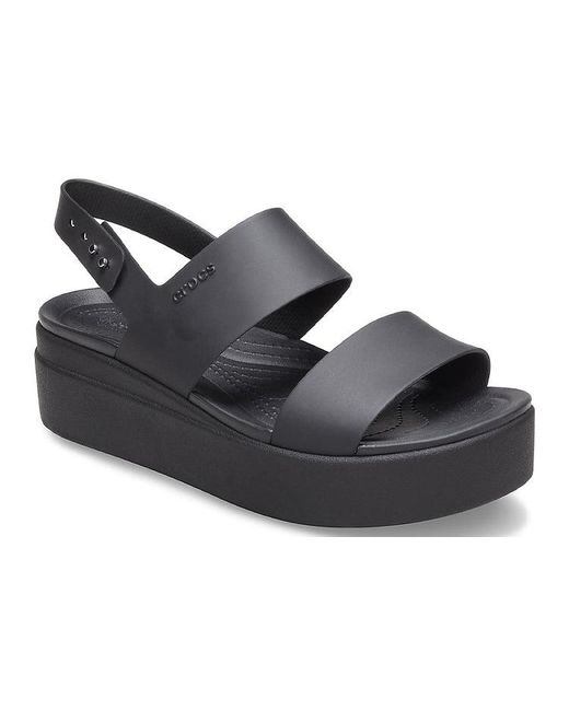 CROCSTM Blue (Wmns) Brooklyn Thick Sole Casual Sandals