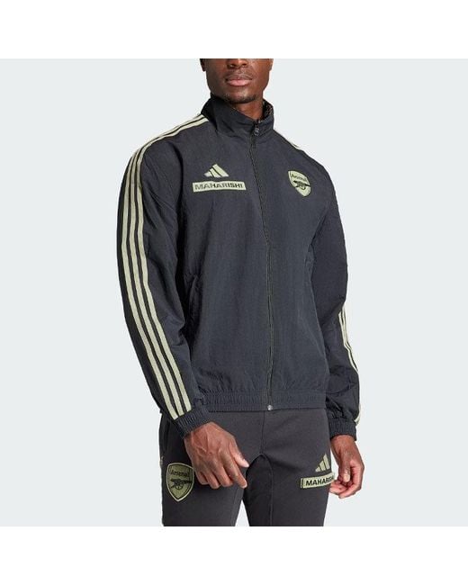 Adidas Gray Arsenal X Maharishi Anthem Jacket for men