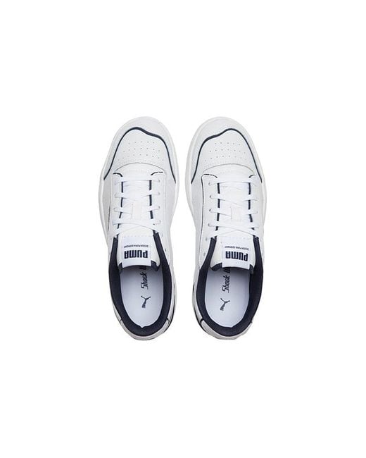 PUMA White Ralph Sampson Low Perforated Outline Peacoat' for men