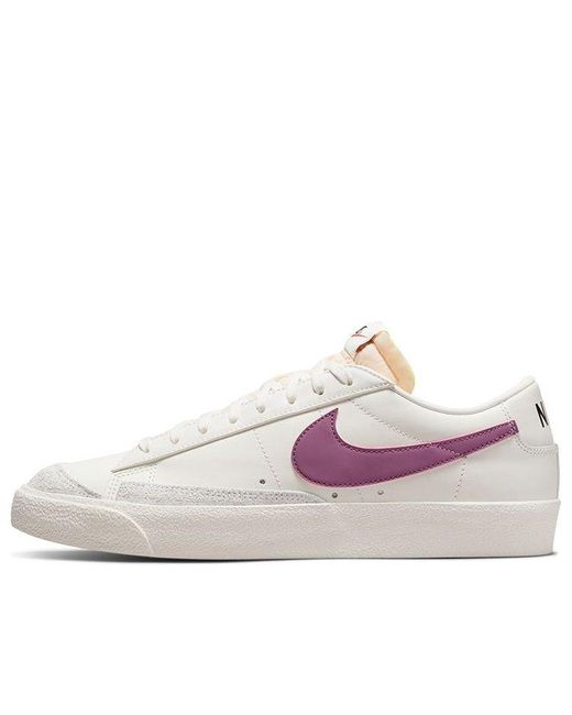 Nike Blazer Low '77 Vntg Low-top Sneakers White/purple/yellow in Pink for  Men | Lyst