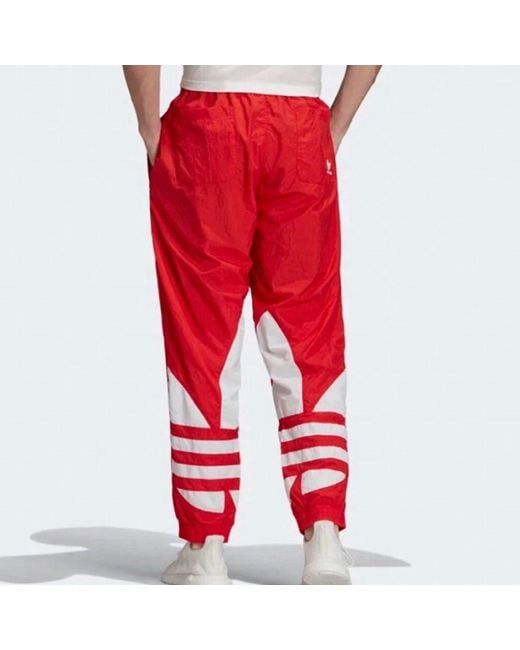 Adidas Red Originals Big Trefoil Track Pants Logo for men