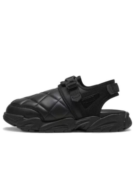 PUMA Black X Pleasures Ts-01 Quilt Sandals for men