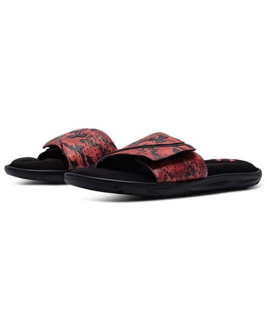 Under Armour Brown Ignite 6 Graphic Strap Slide Beta Camo' for men