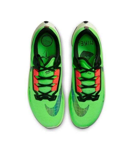 Nike Green Air Zoom Rival Fly 3 Road Racing Shoes for men