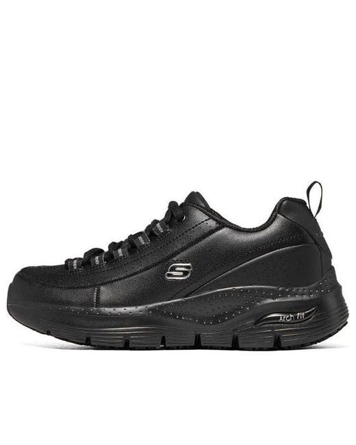 Skechers Black (Wmns) Arch Fit Slip Resistant Trickell 2.0