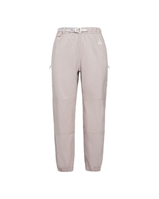 Nike Gray Acg Solid Color Belt Breathable Casual Long Pants/Trousers for men