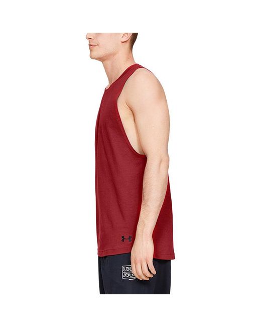Under Armour Red Baseline Tank Top for men