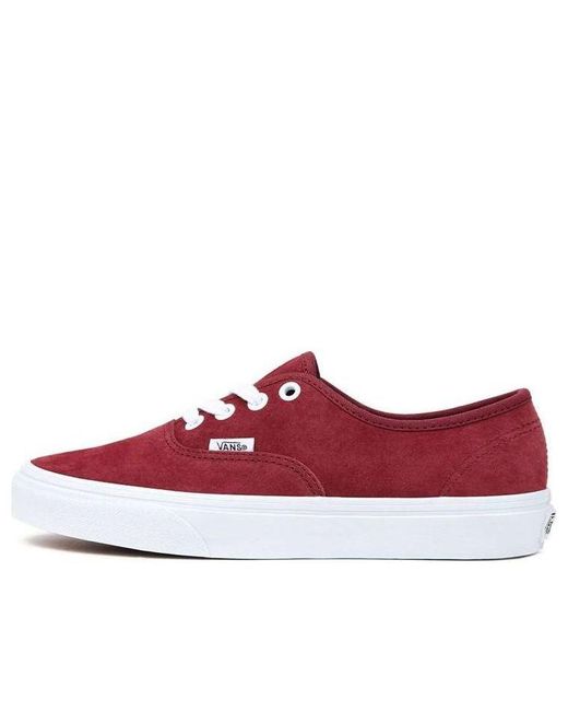 Vans Red Pig Suede Authentic for men