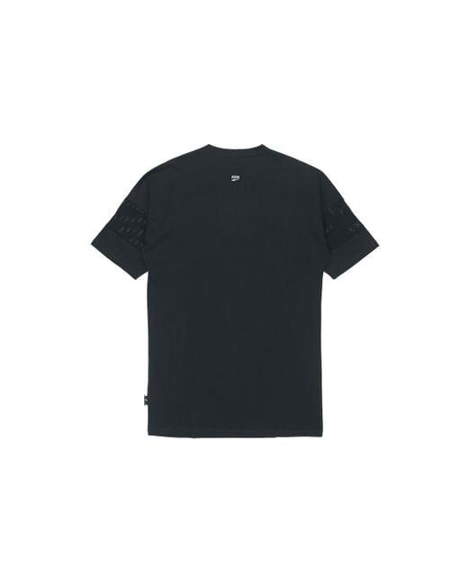 PUMA Black (Wmns) Casual Sports Alphabet Printing Short Sleeve