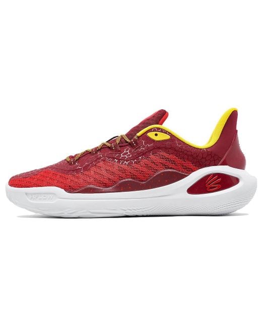 Under Armour Red Bruce Lee X Curry 11 'Fire' for men