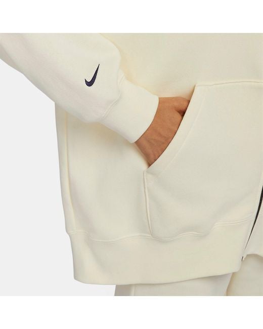 Nike White (Wmns) Sportswear Essential Fleece Jacket