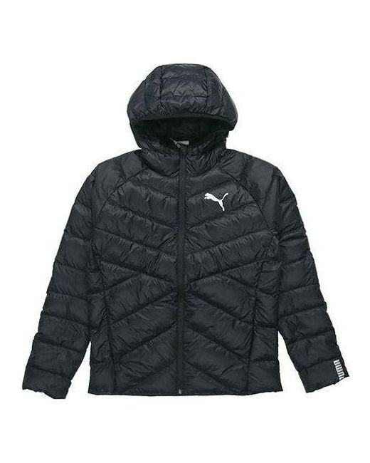 PUMA Black Pwrwarm Packlite Down Jacket for men