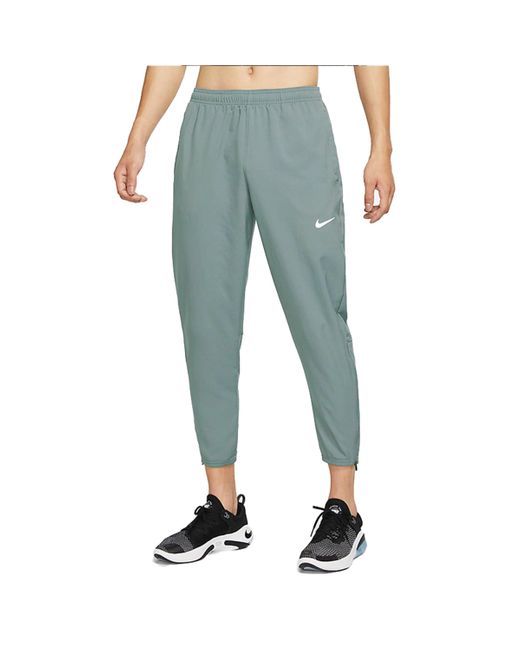 Nike Blue Dri-Fit Challenger Logo Sports Woven Running Long Pants for men