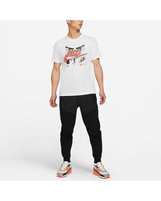 Nike White As Sportswear Tee Manga Hbr for men