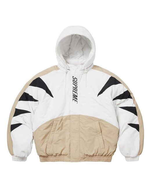 Supreme Gray Wildcat Sideline Puffer Jacket for men