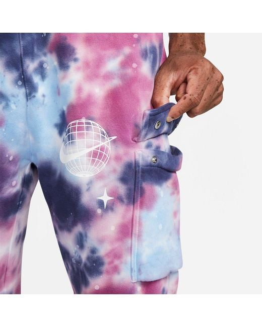 Nike Purple Nsw Club Space Wave Cargo Pants 'Multi' for men