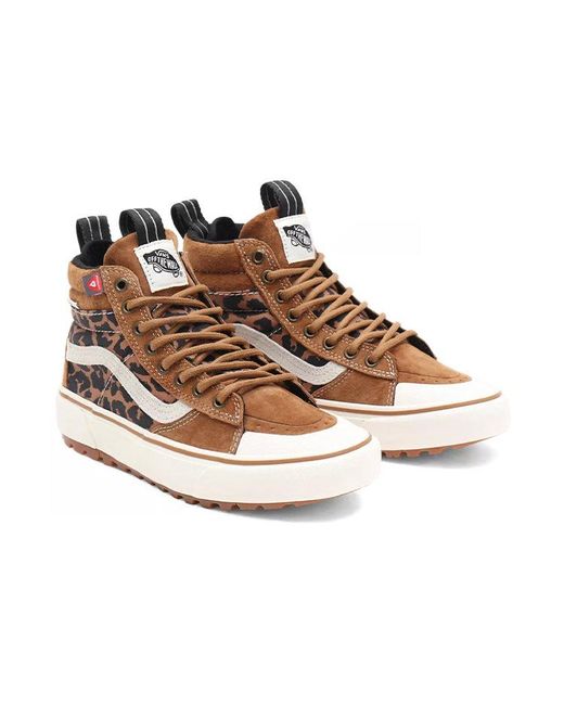 Vans Brown Sk8-hi Mte-2 High-top Sneakers Leopard