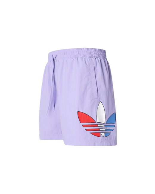 Adidas Blue Originals Tricol Logo Sports Swimming Short Pants for men