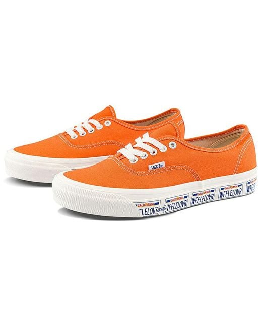 Vans Orange Anaheim Factory Authentic 44 Dx Low-Top Sneakers for men