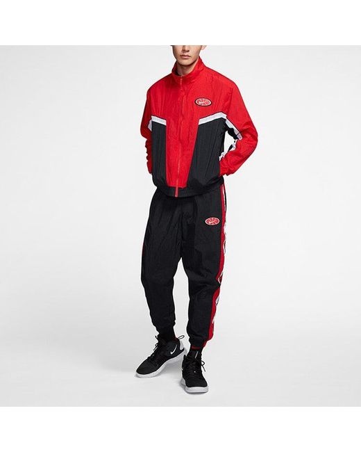 Nike Black Contrasting Colors Side Stripe Basketball Sports Pants/Trousers/Joggers for men