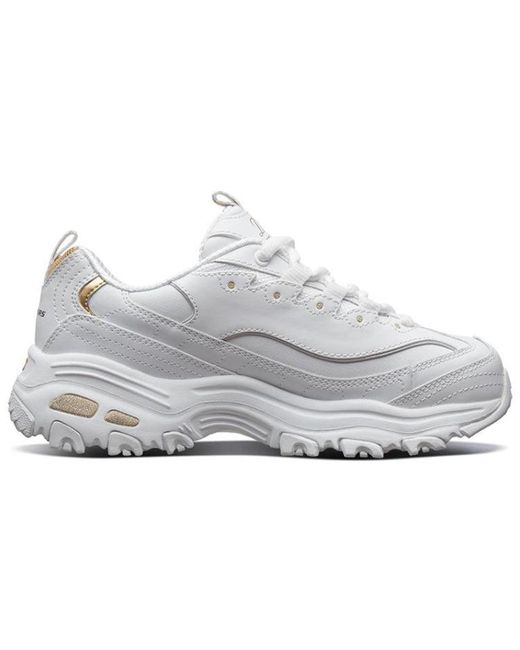Skechers White (Wmns) D'Lites Gs