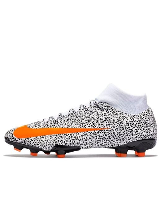 Nike White Cr7 X Mercurial Superfly 7 Academy Mg 'Safari' for men