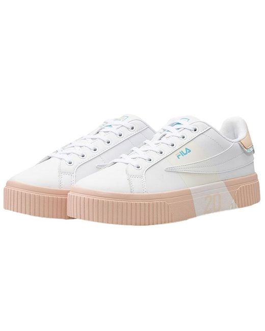 Fila White (Wmns) Fila Court Deluxe Platform Sneakers