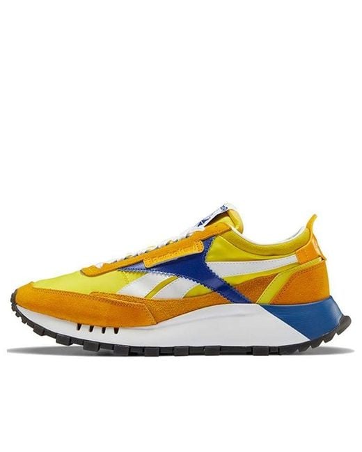 Reebok Yellow Classic Leather Legacy 'Collegiate' for men