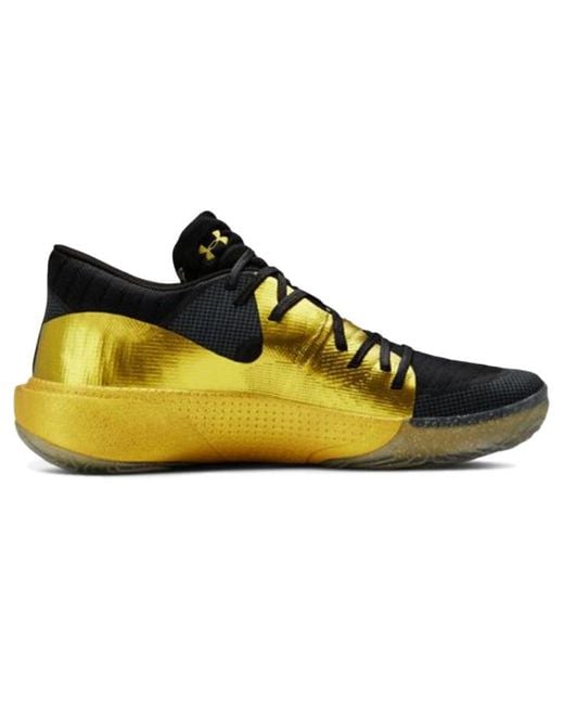 Under Armour Yellow Anatomix Spawn Low 'metallic Gold' for men